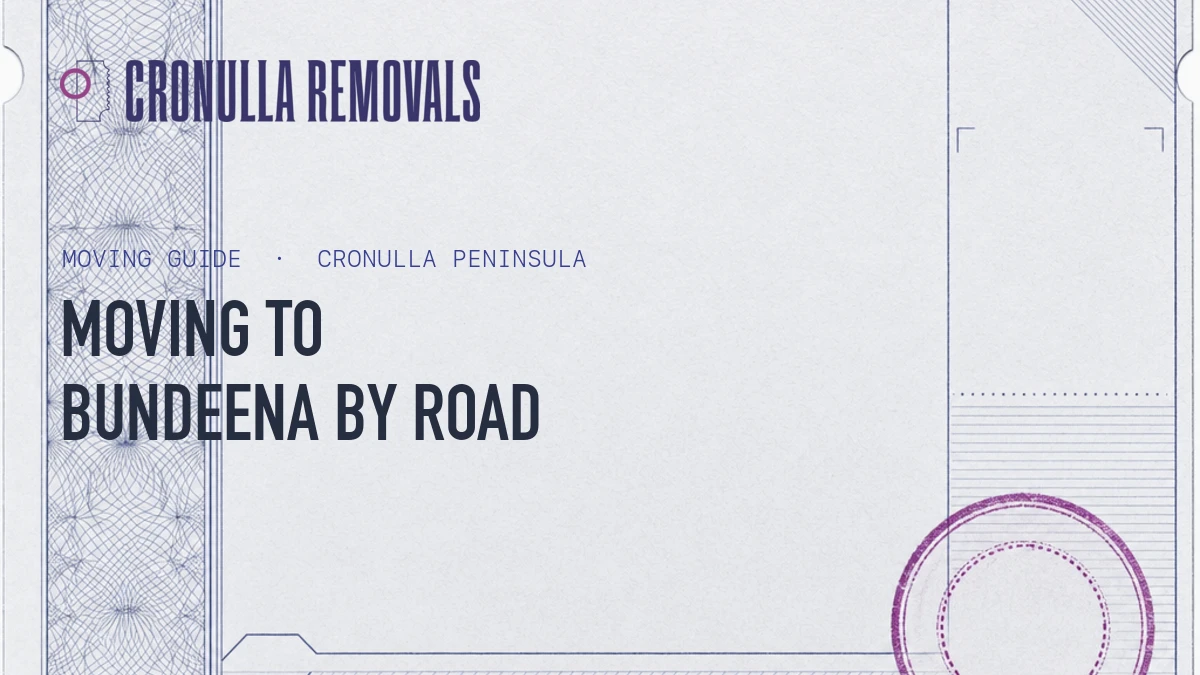 Moving to Bundeena: how furniture actually gets there